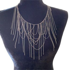 Delicate Chain Statement Necklace